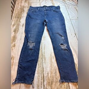 womens lucky brand lolita super skinny jeans size 14W